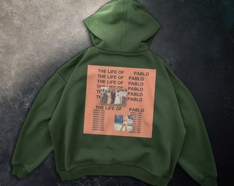 Stylish Graphic Hoodie: The Life of Pablo Print, Unisex Oversized Fit
