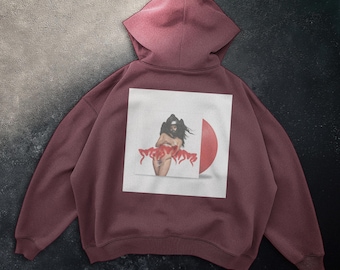 Graphic Print Hoodie: Unisex Oversized Cotton-Blend Sweatshirt