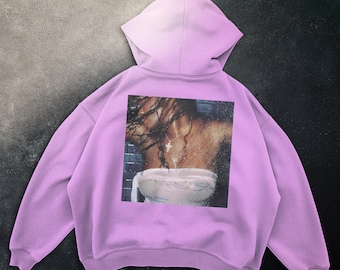 Printed Unisex Hoodie: Trendy Oversized Streetwear
