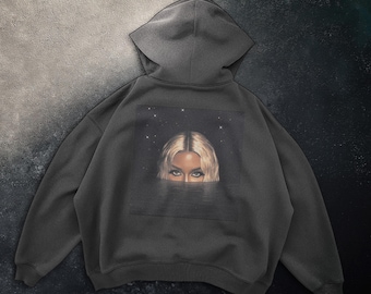 Sudadera con capucha y estampado gráfico: sudadera unisex de gran tamaño y tendencia