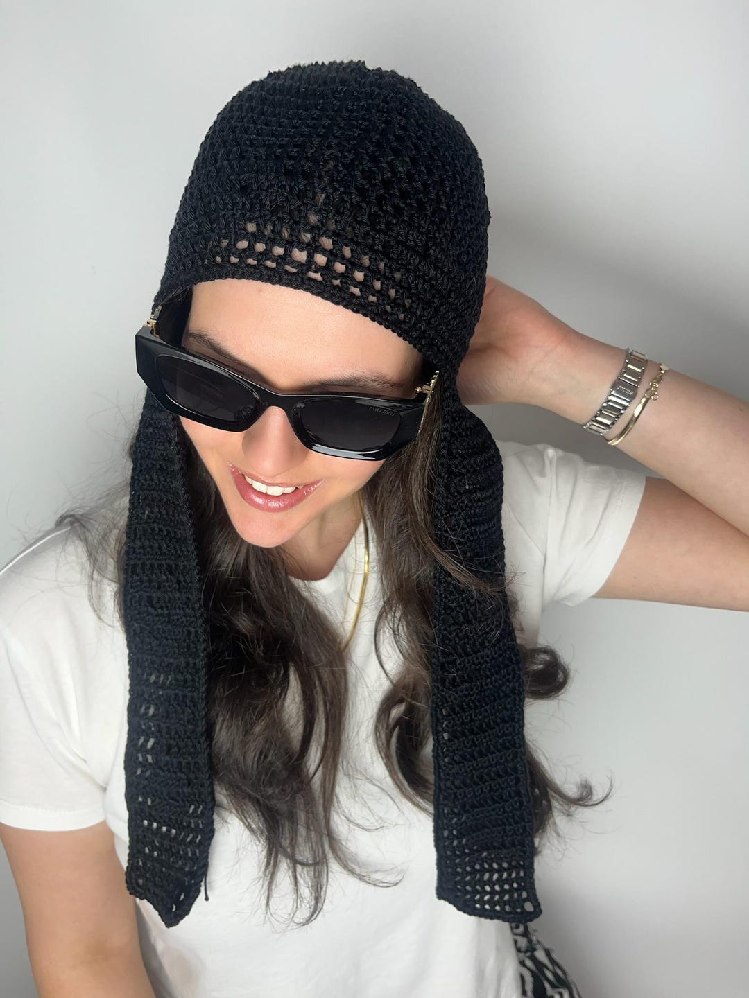 帽子 PERVERZE Crochet Knit Hat / Black 帽子 PERVERZE Crochet Knit Hat / Black PERVERZE Crochet Knit