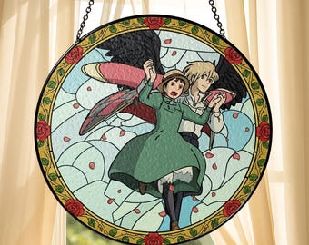 Howl's Moving Castle Stained Glass Dial - Studio Ghibli Art - Etsy