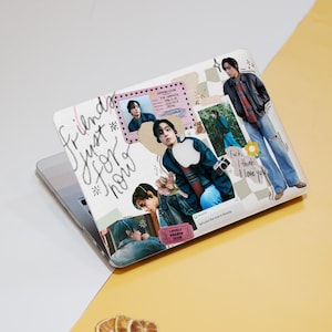Scrapbook BTS V Cartoon Hardshell Protective Case for MacBook Air 11 13 15 Macbook Pro 13 16 15 14 Air 12 inch Stylish Laptop M4 2025 Cover