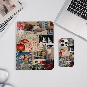 Yoshitomo Nara Girl iPad Case Cover iPad Air 7/6 iPad Pro 2022/2024-11"13" iPad Mini 7/6 iPad 10/9th Cute Kitten iPhone 16/15/14ProMax Cover