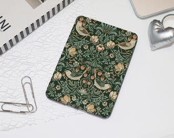William Morris Floral Kindle Hülle für Kindle 2024 6 '' Paperwhite 6.8 'Kindle 6' 10th 11th 12th Birds Art Vintage Blumenmuster botanische Hülle