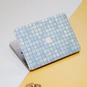 Blått glasmosaiktryck hårt skyddsfodral för MacBook Air 11 13 MacBook Pro 13 16 15 Air 13 12-tums bärbar dator 2338 Snyggt laptopfodral