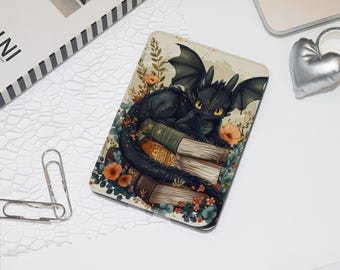 Dragon Book Kindle Case, New Kindle Paperwhite 12th 7"Case Paperwhite 6.8" 10/11th Gen, Floral Kindle Basic 2024-6" Case, E-Reader Colorsoft