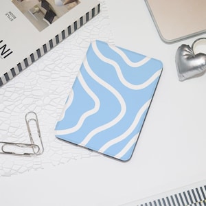 Blue White Waves 2025 Kindle Case, All New Kindle Paperwhite 12th 7&quot;Case Paperwhite 6.8&quot; Kindle 6&quot; 10th 11th Gen 2024 Case Colorsoft Cover