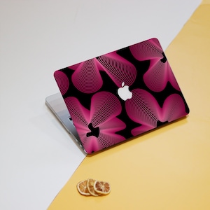 Abstract Pink Waves 2025 Case For MacBook Air 13 Pro 14 15 16 inch MacBook Pro 14 2021,MacBook M1 Pro 13 Air 13 Case, M4 M2 M3 Laptop Case