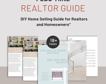 Guía y consulta para la venta por parte del propietario / Guía de venta de bienes raíces / Plantilla Canva de 20 páginas / Recursos para la venta de viviendas por cuenta propia