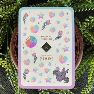 Foglio di adesivi di bolle magiche