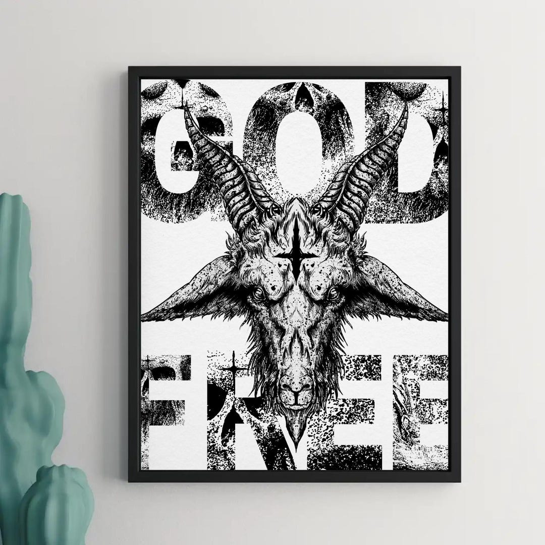 Satanic Symbols Sublimation PNG a Unique Occult Graphic for T-shirts ...