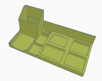 3D Printable Desk Organizer STL File - Pen Holder & Office Storage