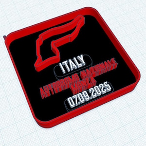 Monza Circuit STL – Formula 1 Track 3D Print File – Italy Grand Prix Digital Download