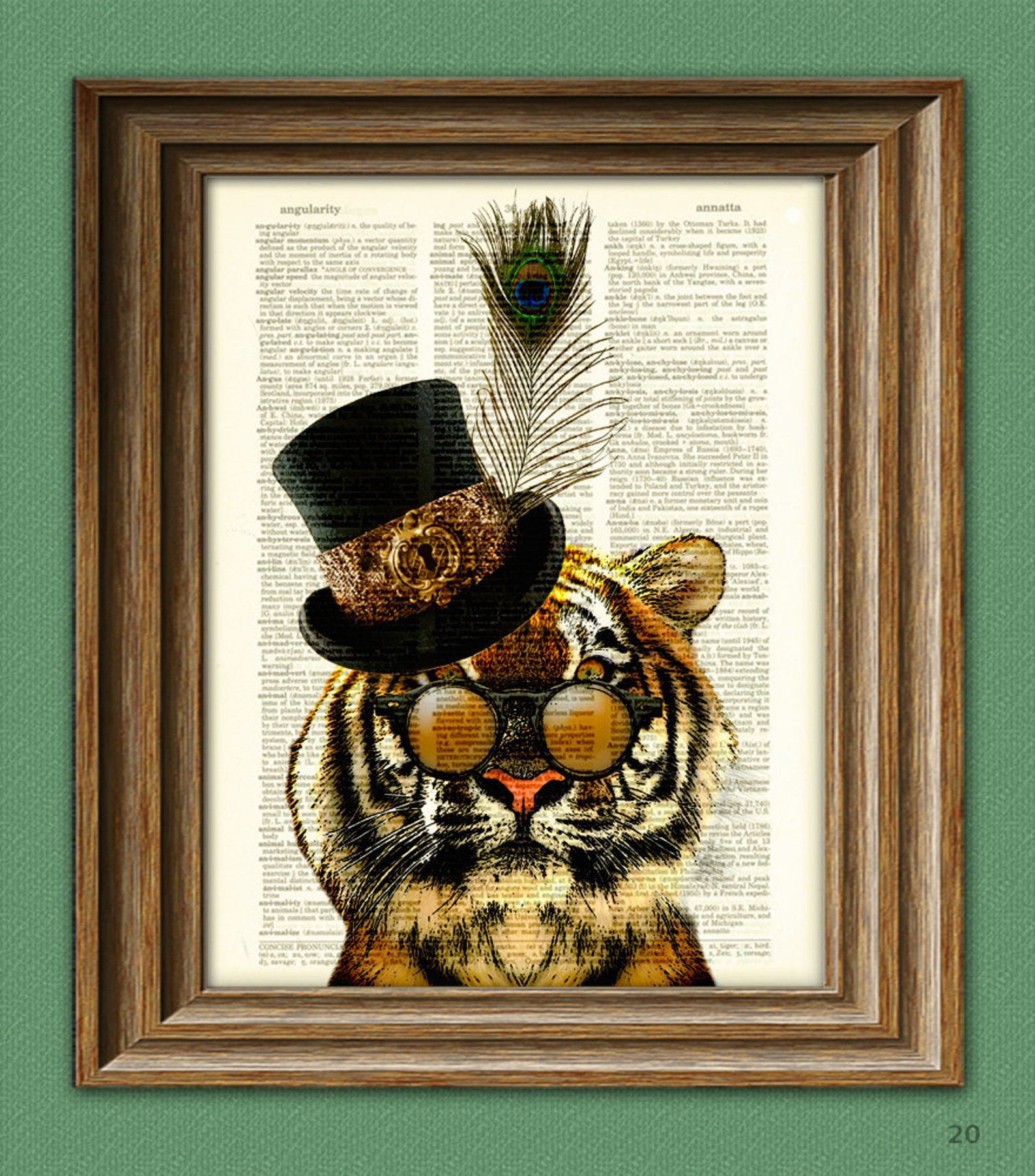 Viceroy Merriweather the Steampunk Tiger Illustration Etsy