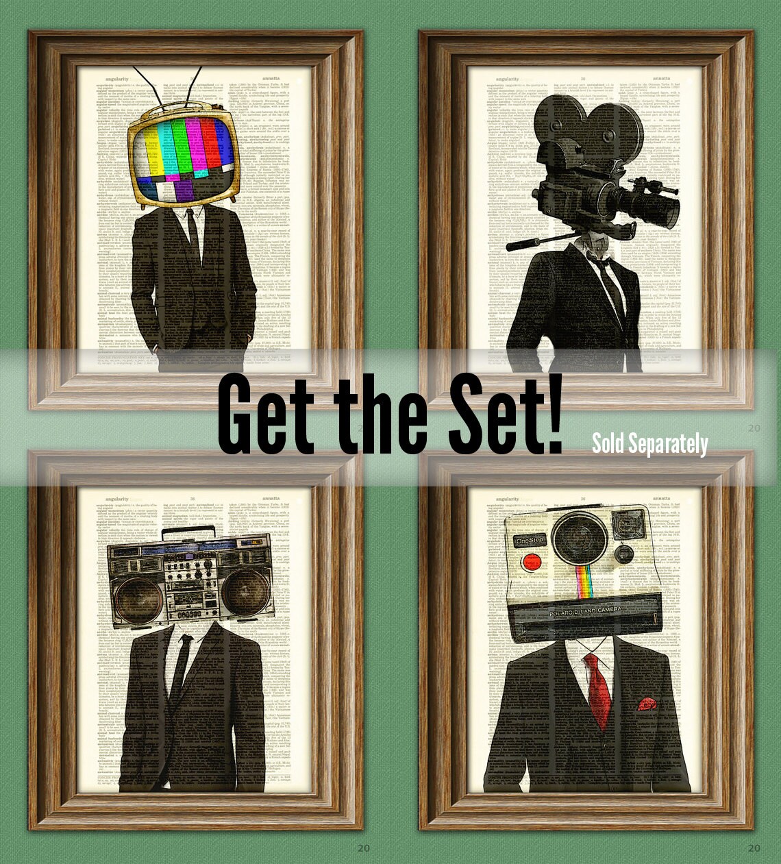 THE TAPE HEAD Movie Camera Man illustration beautifully Etsy