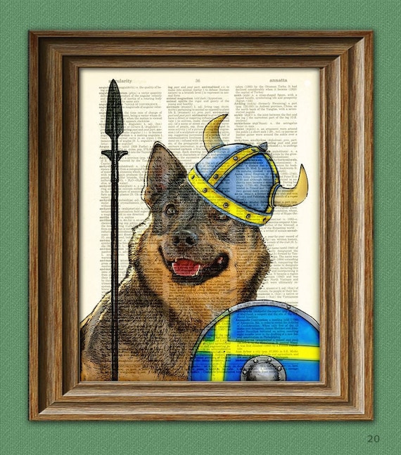 PREORDER Swedish Vallhund Blue Acrylic Phone Charm