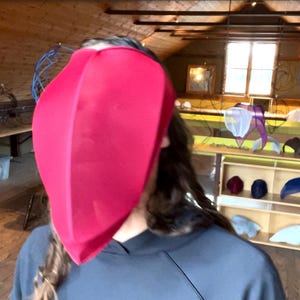 Red Crown Visor - simple design - light as air - comfy to wear - elegant shape - unique and one-of-a-kind object