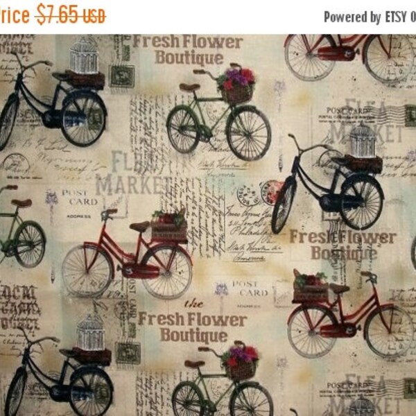 Vintage Bicycles  Fabrics--HARD Find -- 40-70% off Patterns n Books SALE