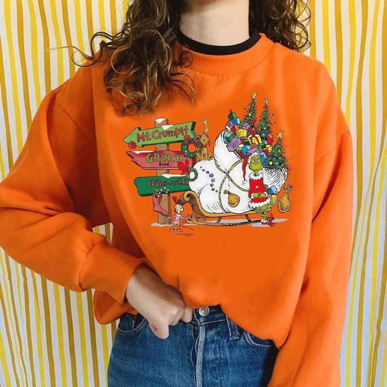 Grinch Sweatshirts - Etsy