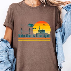 Lustig machen Alcatraz großartig Wieder Png - MAGA Png, Trump Lustiges Design, lustiges politisches Statement-T-Shirt, Vintage Retro MAGA Geschenk