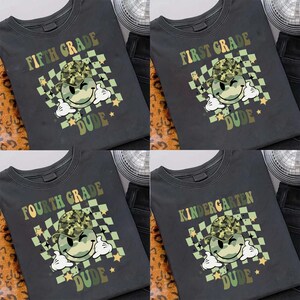 Retro Back to School Boys PNG Bundle, Kindergarten Kid Design, First Day Shirt PNG, Pre-K to Fourth Grade Png, School Boy Sublimation File