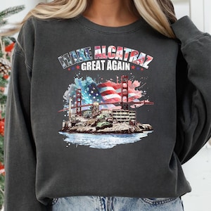 Make Alcatraz Great Again PNG | Funny San Francisco Design | Political Humor Clipart | SF Landmark Sublimation File | Digital Download