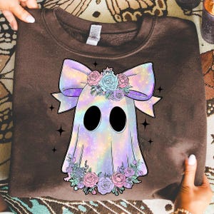 Irisierender Geist Kürbis PNG, Kokette Halloween png, Irisierender Geist png, Halloween PNG, Girly Halloween Png, Süßer Geist Png, Preppy PNG
