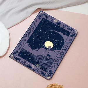 Coque pour iPad Cartoon Magical Night Nouvelle coque pour iPad Pro Air 11" 13" 2024, iPad Air 6/7 2025 iPad A16, Mini 7th 2024, Personnalisez la coque pour iPad
