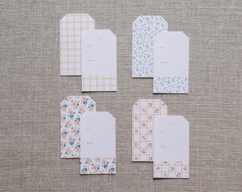 Springtime Letters Gift Tags - Floral Gift Tags - Gift Tag Set - Gift Tags with String - Lettres de Printemps Collection