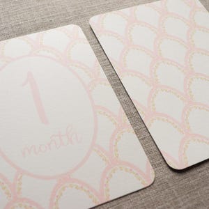 Cartes d'étape mensuelles pour bébé - accessoires photo de bébé pour la première année - cartes mensuelles pour nouveau-né - cadeau de baby shower - souvenir de bébé - bébé fille