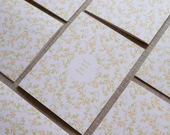 Mother's Day Card - Bonne Fête des Mères - Floral French Card - Card and Envelope Set