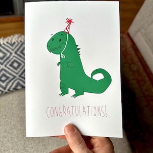 Last of Us Dino Congrats Card - Carte d'anniversaire de Joels Dino - Message de Sarah