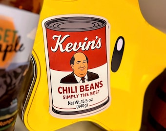The Office Funny Kevin Malone Beans Magnet | The Office Fridge Magnet ~ Kevin The Office Beans Magnet ~ The Office Magnet