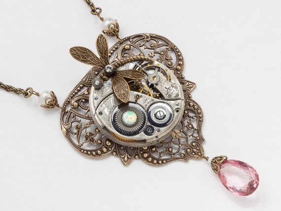 etsy steampunk necklace