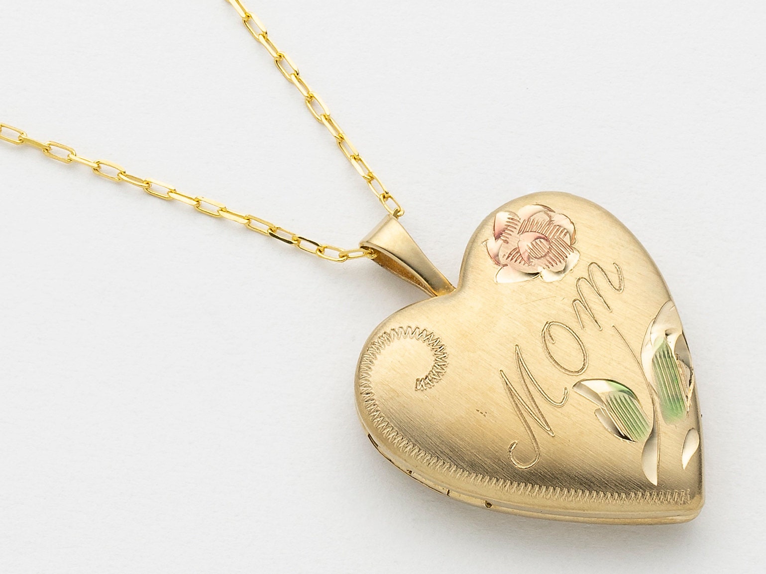 Buy Vintage Love Heart Locket Pendant Necklace 80s Gold Pure Copper Locket  Pendant With Chain Vintage Accessories Jewelry Online in India - Etsy