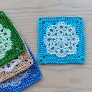 Crochet Granny Square Pattern, Crochet Square Pattern, Crochet PDF Pattern, Granny square for Blanket, Granny square for Bag