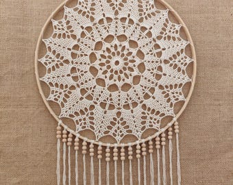 Crochet Dreamcatcher Pattern: Mandala Doily, Boho Wall Decor (PDF Pattern)