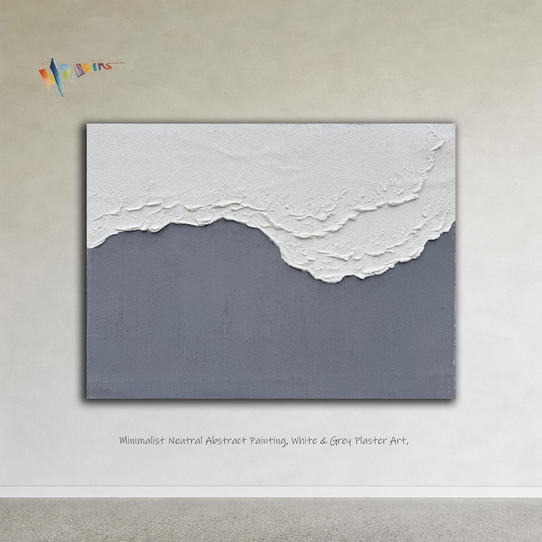 Wabi Sabi Textured Wall Art, Minimalist Neutral Abstract Painting ...