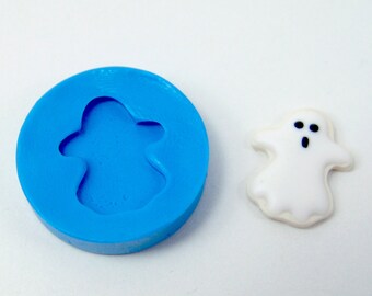 Polymer Clay Mold // Large Ghost Cookie for 1:6 Scale // Blythe Barbie Cookie Mold