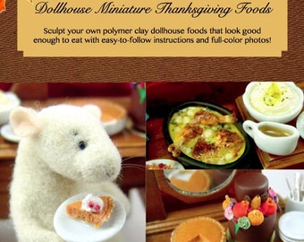 Miniature Food Tutorial // How to Make Dollhouse Food for Thanksgiving // Polymer Clay Tutorial