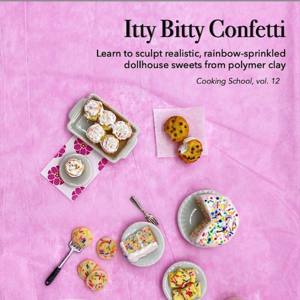 Tutoriel miniature // Itty Bitty Confetti // Tutoriel alimentaire miniature // Nourriture en argile polymère