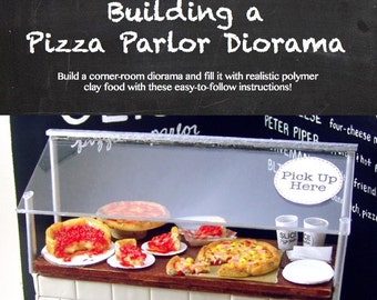 Miniature Tutorial // Building a Pizza Parlor Diorama Tutorial eBook // Miniature Food Tutorial