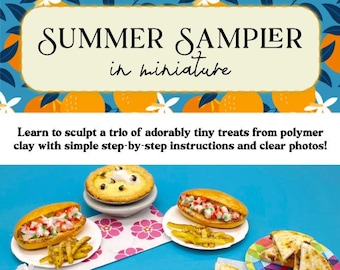 Miniature Tutorial // Summer Sampler // Miniature Food Tutorial // Polymer Clay Food