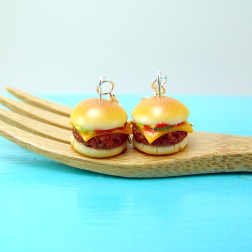 Pizza Earrings // MADE TO ORDER // Food Jewelry // Sausage Etsy