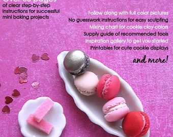 Tutorial en miniatura: Cómo esculpir galletas en miniatura con arcilla polimérica (Libro electrónico de tutoriales para casas de muñecas y joyería de alimentos)
