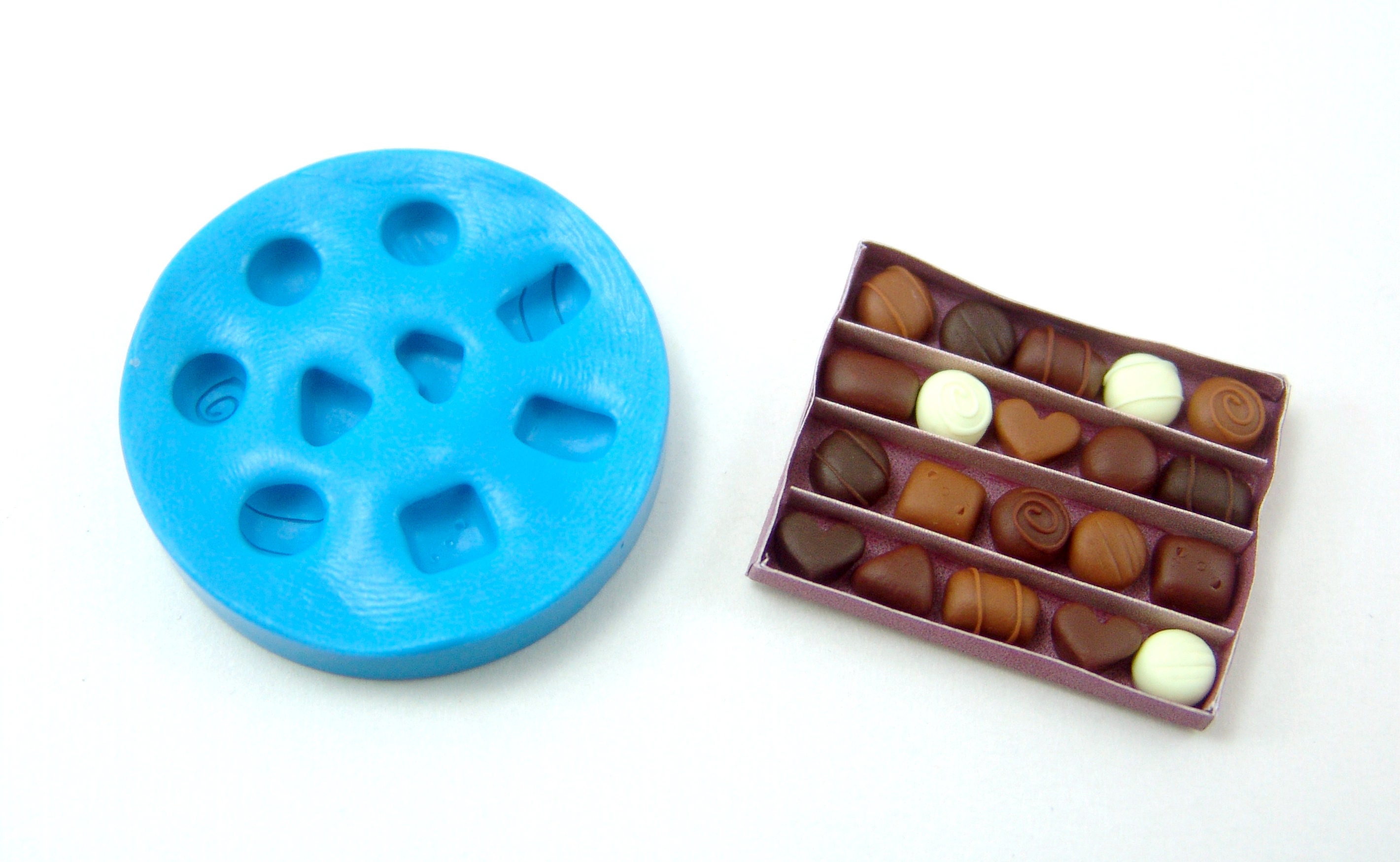 Polymer Clay Mold // Flexible Silicone Dollhouse Chocolates