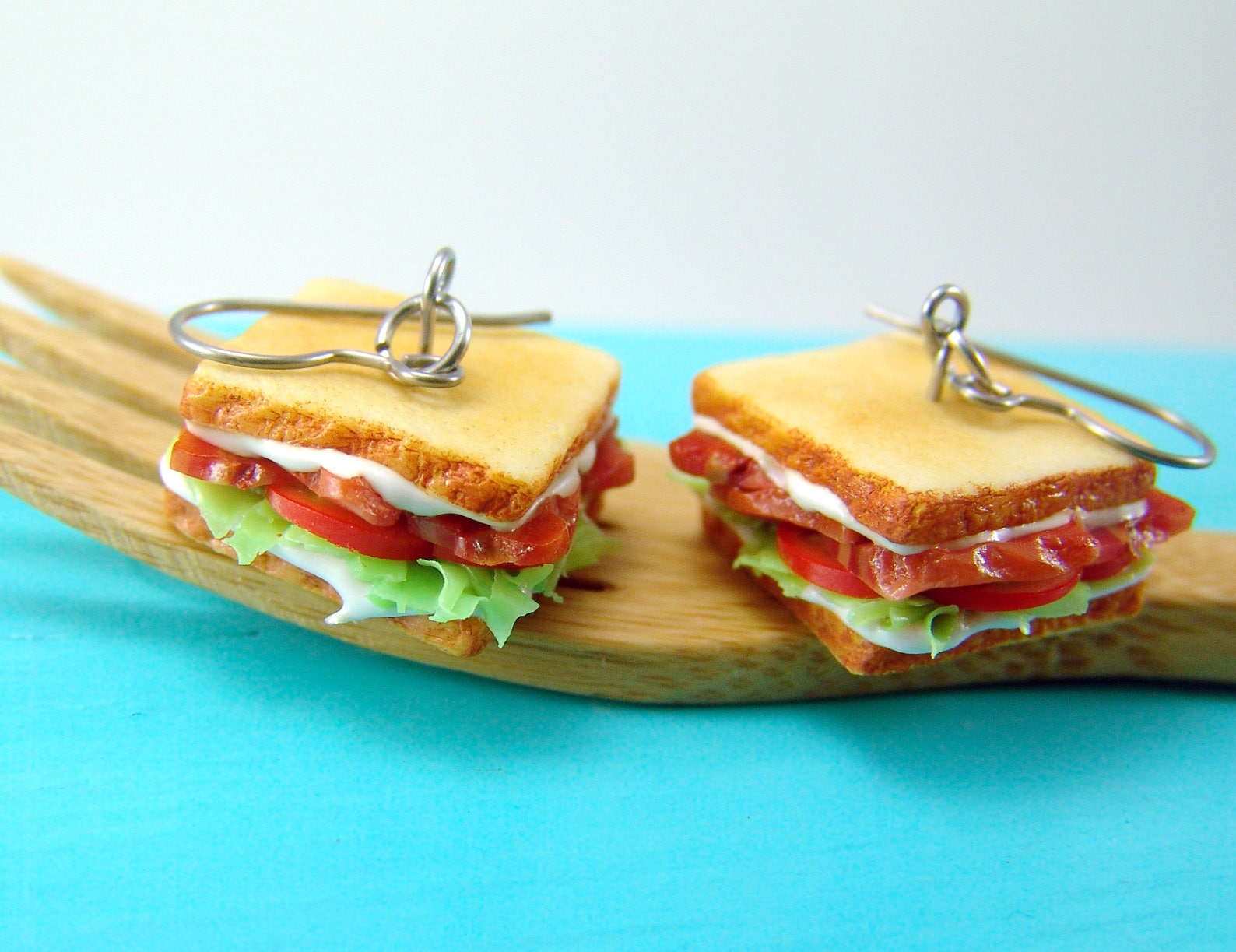 Sandwich Earrings // BLT Earrings // MADE to ORDER // Food Etsy