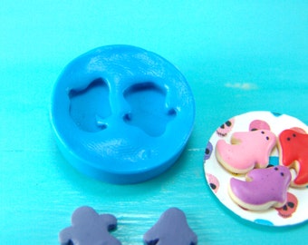 Flexible Silicone Mold // Dollhouse Halloween Ghost Cookies // Ghost Mold for 1:2 Scale Food and Food Jewelry Projects