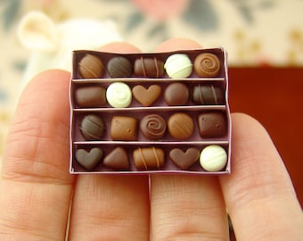 Dollhouse Chocolates Mold, Flexible Silicone, 1:12 Scale
